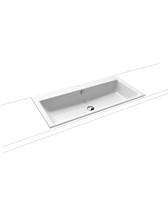 Kaldewei Einbauwaschtisch Puro 900206013001 3152, 90x46x1,4cm,weiss Perl-Effekt, 1 Hahnloch